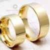 Alianças Quadradas Anatômicas em Ouro 18k - Image 6