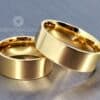 Alianças Quadradas Anatômicas em Ouro 18k - Image 2