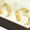 Alianças Quadradas Anatômicas em Ouro 18k - Image 3