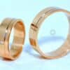 Alianças em Ouro Rosé com 02 Brilhantes - Image 3