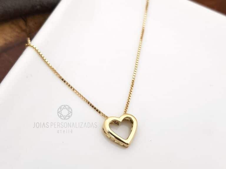 Corrente Veneziana em Ouro 18k com Pingente de Coração