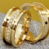Alianças Anatômicas com Lateral Alta e Diamantes - Image 6