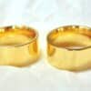 Alianças Quadradas Anatômicas em Ouro 18k - 9,0mm - Image 4