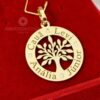 pingente personalizado com nome dos filhos em ouro 18k com brilhantes