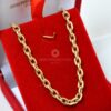 Pulseira Masculina Oca em Ouro 18k - Elo Cadeado