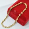 Pulseira Masculina Oca em Ouro 18k - Elo Cadeado - Image 2