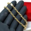 Pulseira Masculina Oca em Ouro 18k - Elo Cadeado - Image 4