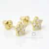 Brincos Estrela em Ouro 18k com BRILHANTES - Image 2