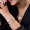 Bracelete Levemente arredondado em Ouro 18k - Image 2