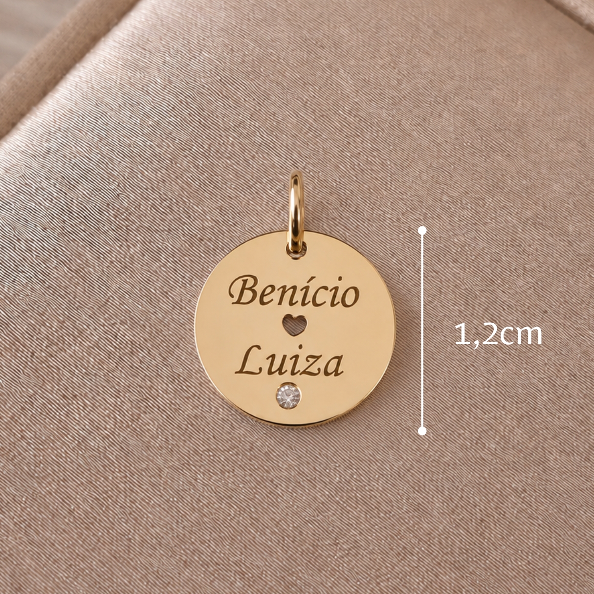 Pingente em Ouro 18k com nome dos filhos (gravação personalizada)