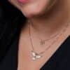 Pingente do Espírito Santo em Ouro 18k cravejado com Zircônias - Image 2
