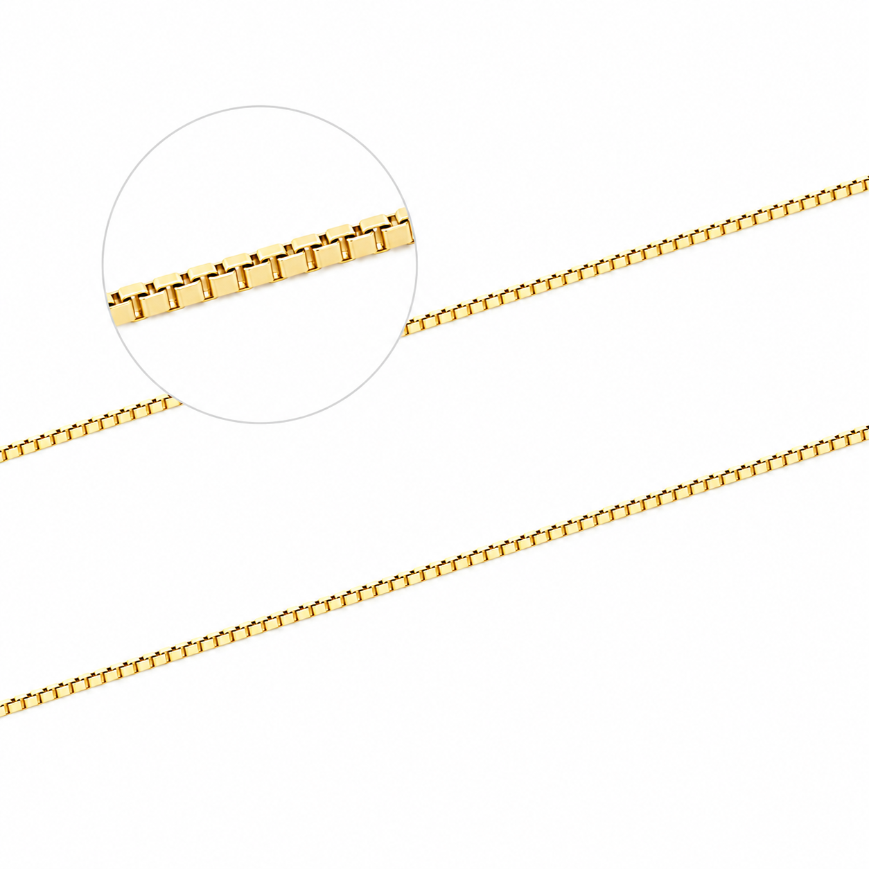 Corrente Feminina Veneziana em Ouro 18k - 45cm