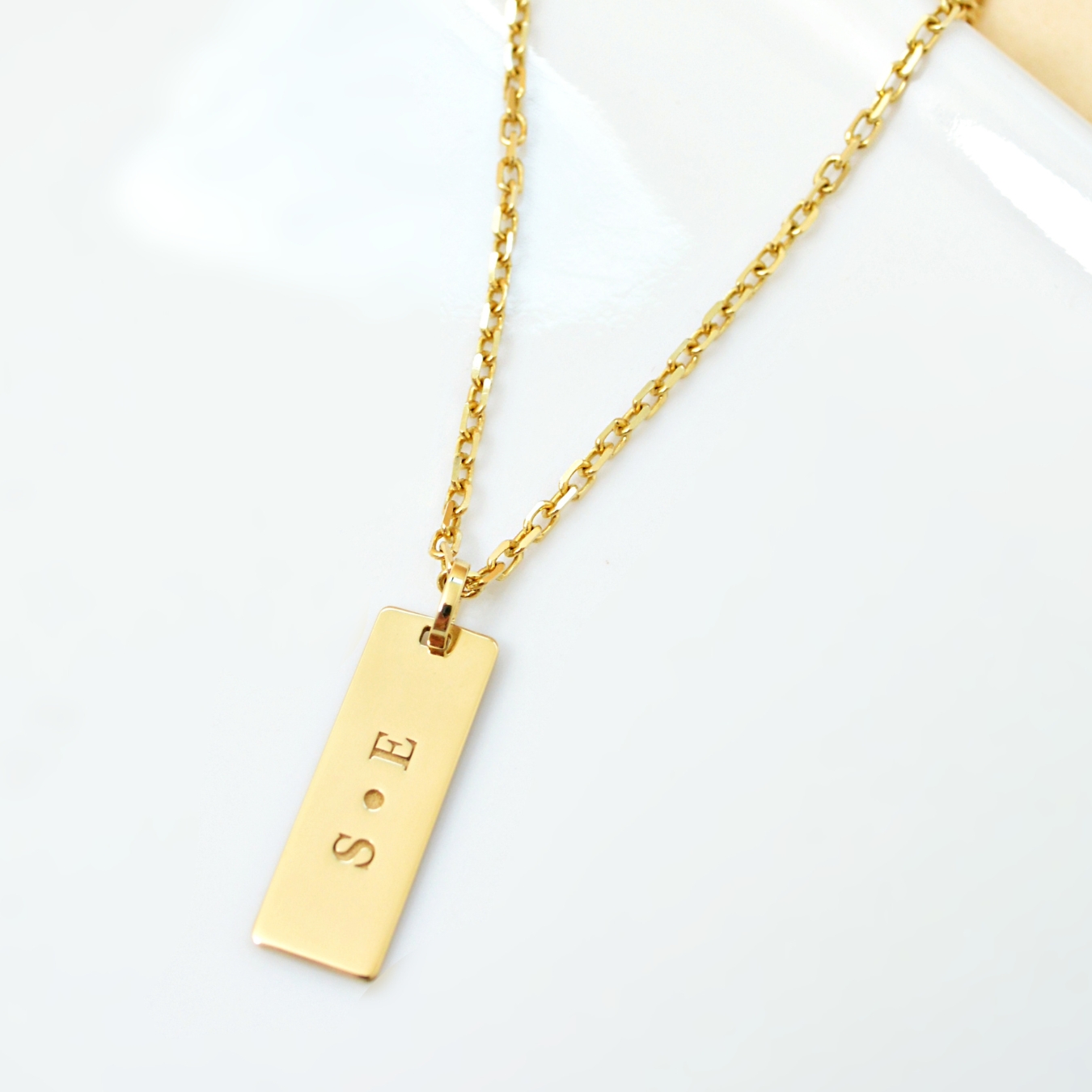 Corrente cartier (cadeado) em Ouro 18k com Pingente Personalizado (frente e verso) - Imagem 2
